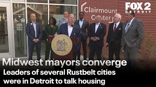 Rustbelt mayors call for federal help building housing [upl. by Thrift894]