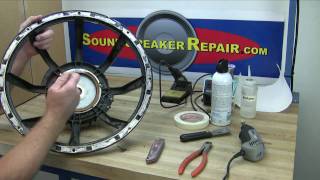 How to recone and repair a speaker or woofer with a Pro Parts recone kit [upl. by Pasco]