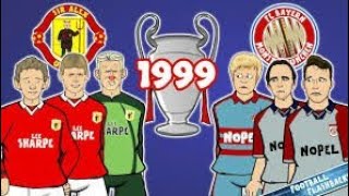 🏆1999 Champions League Final Manchester United 21 Bayern 442oons Parody [upl. by Llered]