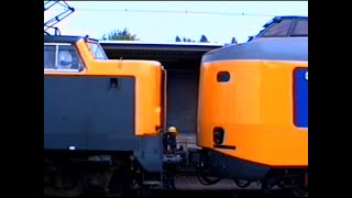 Koploper 4242 komt vanaf de Talbotfabriek in Aken het station van Heerlen binnenrollen  17 aug 1993 [upl. by Blaise]