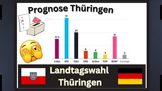 Landtagswahl Thüringen Schwere Koalitionsbildung Prognose 2024 2 [upl. by Layod]