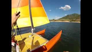 Hobie 16 Anti Pitchpole Planes do work 73013 [upl. by Atena]