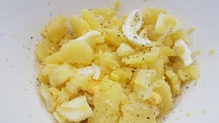 Kartoffelsalat mit Ei amp Zwiebel  lecker schnell amp einfach REZEPT [upl. by Darrow]