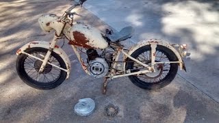 Puch Sears Allstate 150 Hardtail Barn Find Model 81094150 [upl. by Kado]