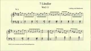 Beethoven 7 Ländler WoO 11 No 1 [upl. by Viglione]