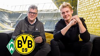 quotOur defence has to be the basisquot  Julian Brandt joins Matchday Magazine  SV Werder Bremen  BVB [upl. by Genaro]