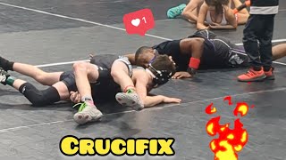 Standing Cradle To Crucifix Pin Youth Wrestling Tournament [upl. by Riannon]