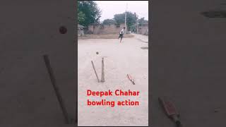 Deepak Chahar bowling action [upl. by Yelnats]