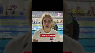 Paraguay en Juegos de Tokio 2020  Luana Alonso natación marca récord nacional [upl. by Tarttan]