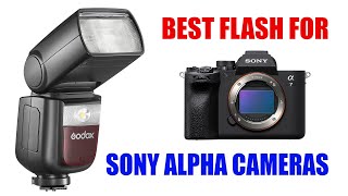 Best Speedlight Flash for Sony Alpha Cameras  Godox v860 III S for a7 IV A1 a6600 a7c etc [upl. by Venola124]