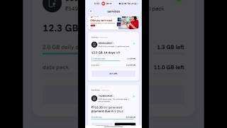 how to check Airtel Data  Airtel ka data kaise  Airtel thanks app mein data check shorts [upl. by Ecyle]