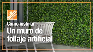 Cómo instalar un muro de follaje artificial FÁCIL y RÁPIDO  Jardín [upl. by Gagne]