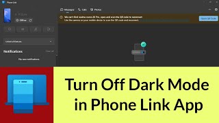 How to Turn Off Dark Mode in Phone Link App on Windows 10 [upl. by Pulsifer]