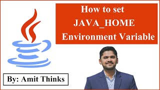 How to set JAVA HOME Environment variable in Windows 10 [upl. by Sessler]