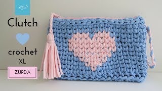 CLUTCH TRAPILLO CORAZON  ZURDA  CHIC DIY [upl. by Inobe]