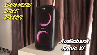 Party Speaker with Wooden Box❗️Audiobank Sonic XL Review audiobank party speaker tws bass [upl. by Eldora]