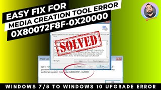 Easy fix Windows 10 Media Creation Tool Error 0x80072F8F 0x20000  Malayalam [upl. by Gnoc59]