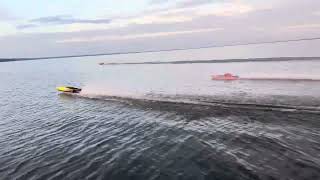 OFFSHORE RC GAZOLINE RACING ON FRENCH LAKE [upl. by Phedra]