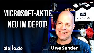 Uwe Sander kauft MicrosoftAktie und behält Restposition von Nvidia und Super Micro Computer [upl. by Samohtnhoj]