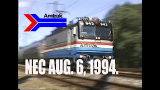 Amtraks NEC August 6 1994 [upl. by Airual683]