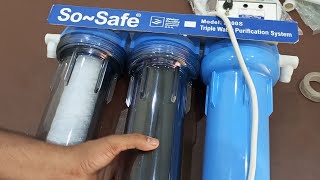 So Safe uv Triple Stage Water Filter and Cartridges [upl. by Ymor787]