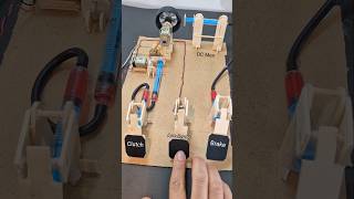 Car pedal Mechanism  dcmotor tech diy motor youtubeshorts [upl. by Enaid]