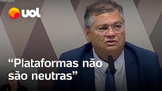 Dino responde Flávio Bolsonaro sobre regulação de redes Debate jurídico mais importante do século [upl. by Aznofla]