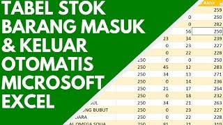 MEMBUAT LAPORAN STOK BARANG MASUK amp KELUAR OTOMATIS DI MICROSOFT EXCEL  TEACH ID [upl. by Yaluz934]