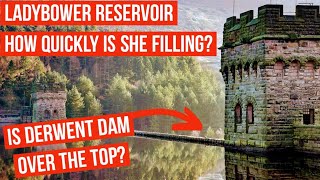 Is Derwent Dam Overflowing Ladybower Reservoir Exciting Update ladybower 2022 [upl. by Samalla]