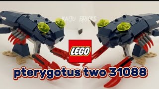 Lego alternative build pterygotus with two 31088 kaiju lego battle legodinosaurs [upl. by Ayaj]