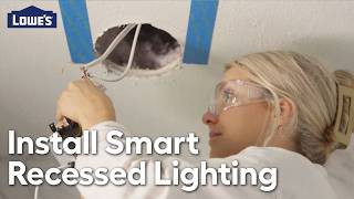 How to Install Recessed Lighting and a Bath Fan  Blending Howtos [upl. by Attiuqram]