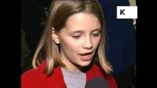 Young Mischa Barton 1997 Lawn Dogs London Premiere Interview Archive Footage [upl. by Rotciv]