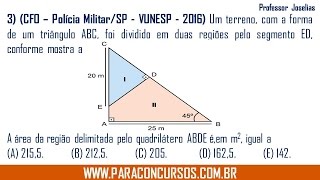 QUESTÃO 03  CFO  PMSP  DEZEMBRO DE 2016  VUNESP [upl. by Edalb314]