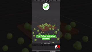 How to make Falling Animation in Blender 3d shorts blender [upl. by Faline]