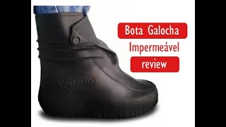 Polaina Galocha Bota Chuva Impermeável  Review [upl. by Cyna862]