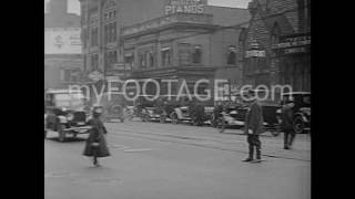 1920s Pedestrian Traffic in New York City Times Square [upl. by Buskirk]