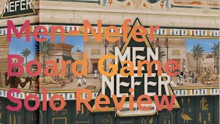 MenNefer Board Game Solo Review [upl. by Benedict]