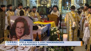 Stela Popescu a fost înmormântată la Mănăstirea Cernica [upl. by Genny]