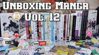 🔴LIVE 📚 Unboxing Manga Vol 12 📦  MEGA UNBOXING • Muchos extras ✨💖 [upl. by Holder]