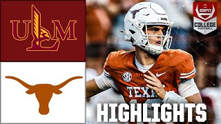 LouisianaMonroe Warhawks vs Texas Longhorns  Full Game Highlights  ESPN College Football [upl. by Verras]