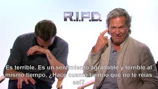 Jeff and Ryan cannot stop laughing Interview for RIPD [upl. by Ahsuoj]