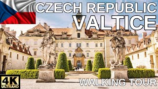 Valtice Czech Republic 4K  Walking tour of the palace and city  With Subtitles [upl. by Nordek]