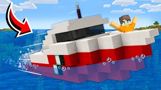 How To Build A Working Boat in Minecraft [upl. by Constancia]