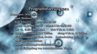 Tutorial Einführung in die Programmierung  2  Variablen  Anfänger HD German [upl. by Aniluj475]