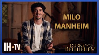 Milo Manheim Interview  Journey to Bethlehem 2023 [upl. by Oletta17]