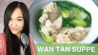 REZEPT Wan Tan Suppe  Won Tons selber machen [upl. by Assennej251]