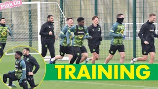 Norwich City Training  Dan Barden back involved  The Pink Un [upl. by Swetlana330]