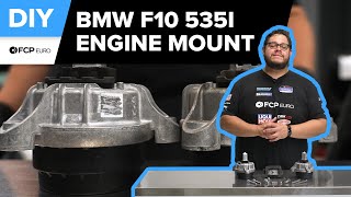 BMW 535i Engine Mount Replacement DIY 20112016 BMW F10 535i 535i xDrive [upl. by Grant]