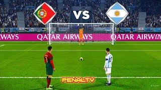 Argentina VS Portugal March Penaltyshortout Messi VS Ronaldo Penalty Short playoffgaming cr7 [upl. by Netniuq886]