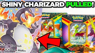 PULLING SHINY CHARIZARD VMAX SHINING FATES V TINS [upl. by Dreyer]